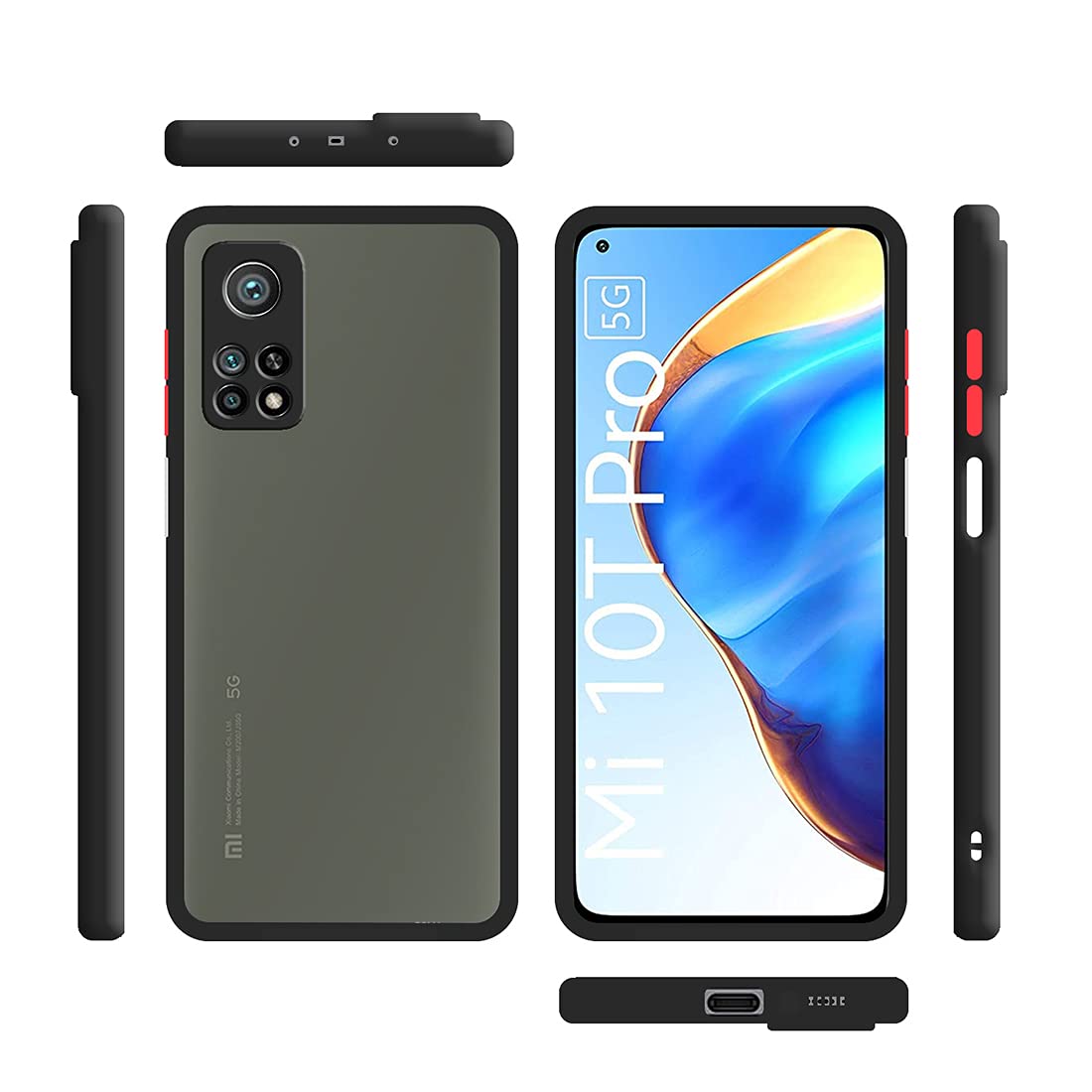 Smoke Back Case Cover for Mi 10T / 10T Pro 5G