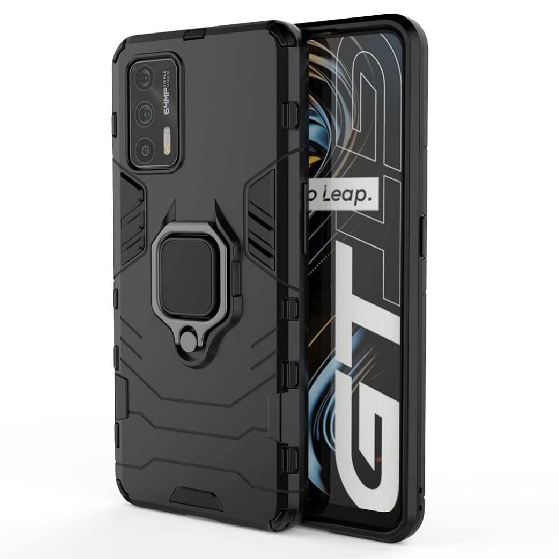 Casotec Hybrid Armor Rugged Shell Back Case Cover 360??Rotating