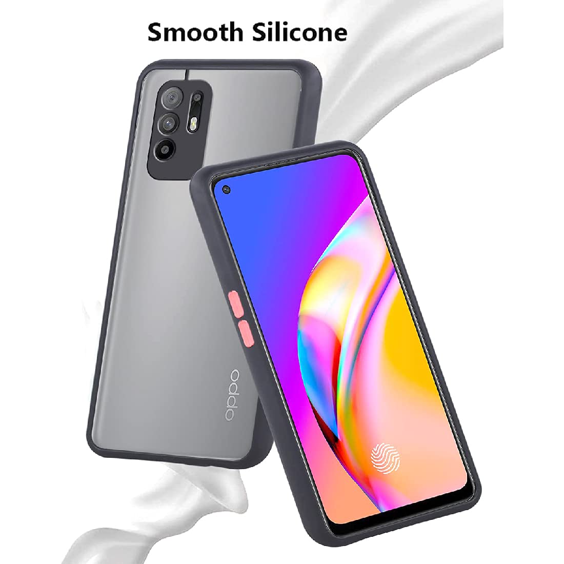 Smoke Back Case Cover for Oppo F19 Pro Plus 5G