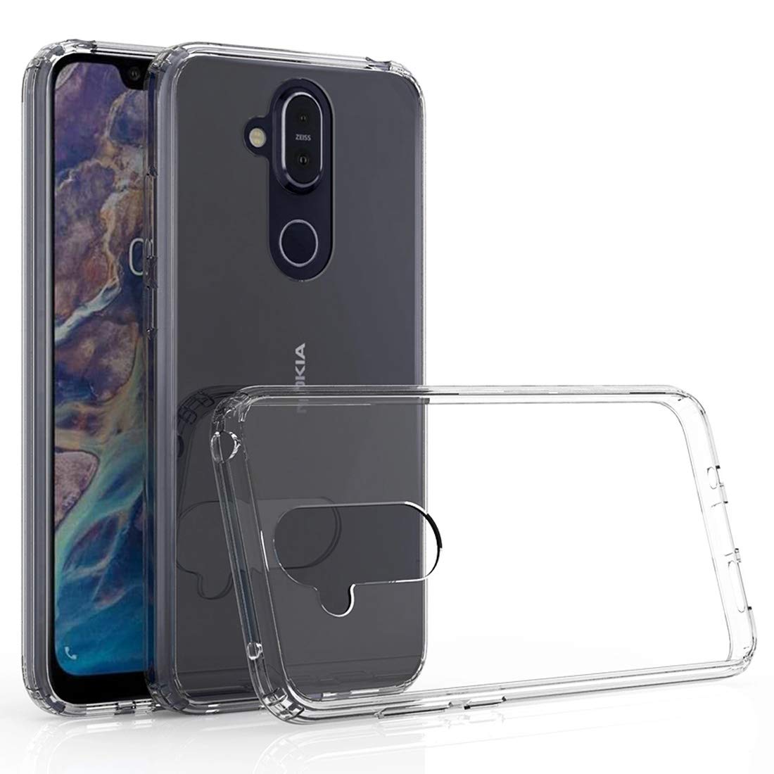 Casotec Hybrid Soft Silicon TPU Back Case Cover for Nokia Clear