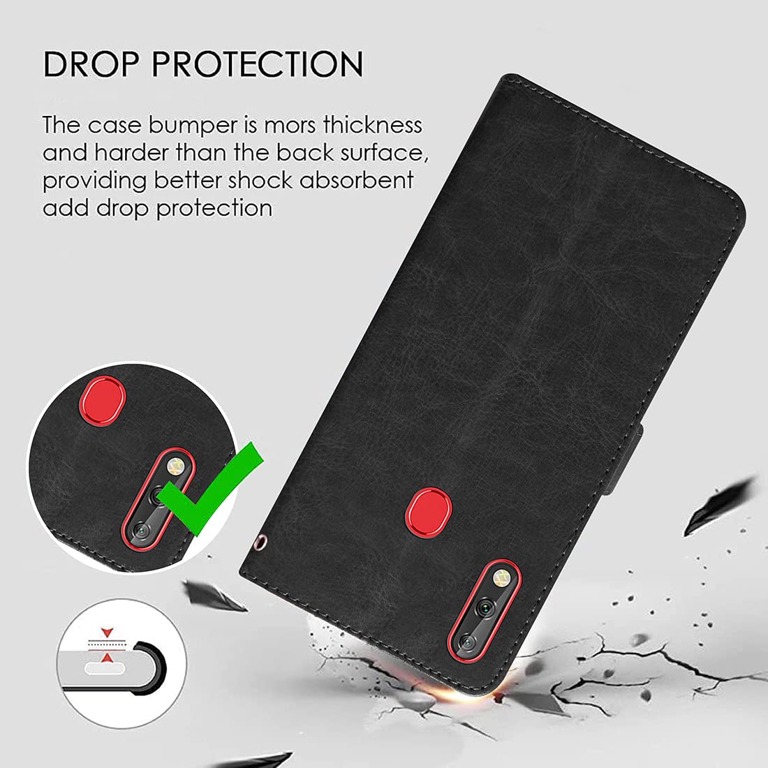 Premium Wallet Flip Cover for Lava Z66 4G
