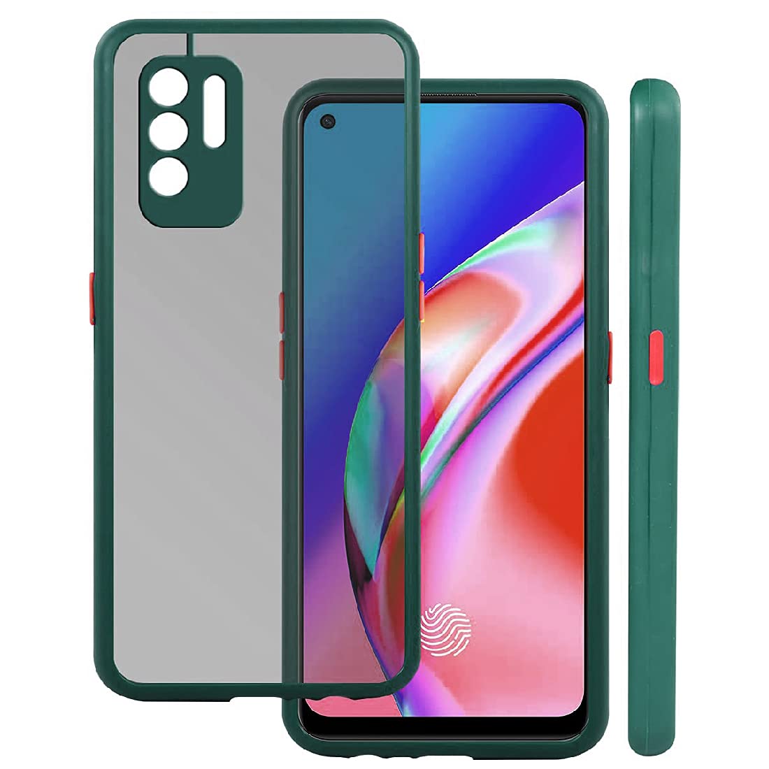 Smoke Back Case Cover for Oppo F19 Pro Plus 5G