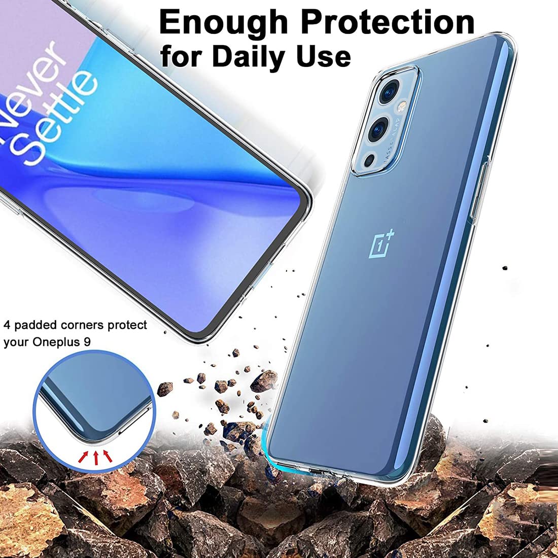 Super Clear Back Case Cover for OnePlus 9