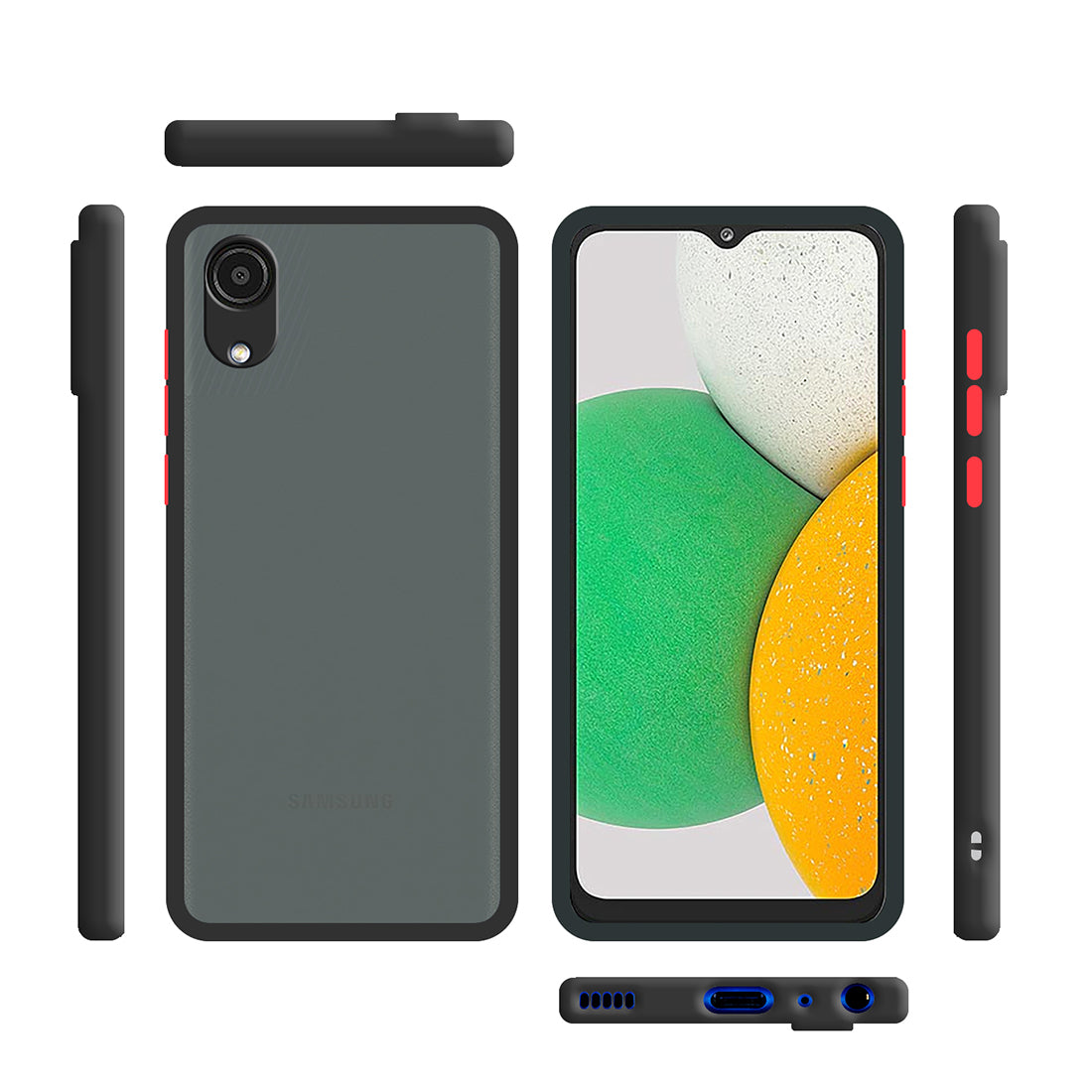 Smoke Back Case Cover for Samsung Galaxy A03 Core