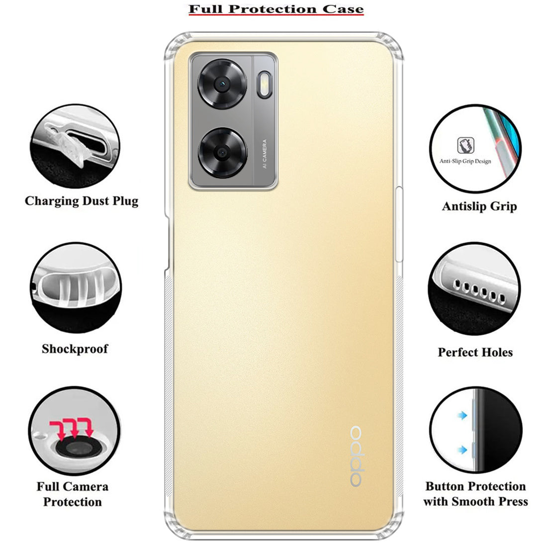 Anti Dust Back Case Cover for Oppo K10 5G