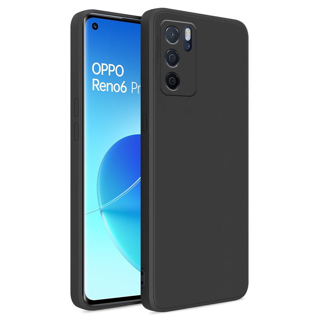 Cover Per Oppo Reno 6 Pro 5G - Custodia Trasparente In Silicone TPU, Spessore 1,5 Mm, Antiurto, Anti Ingiallimento E Antiscivolo, Colore Lavanda