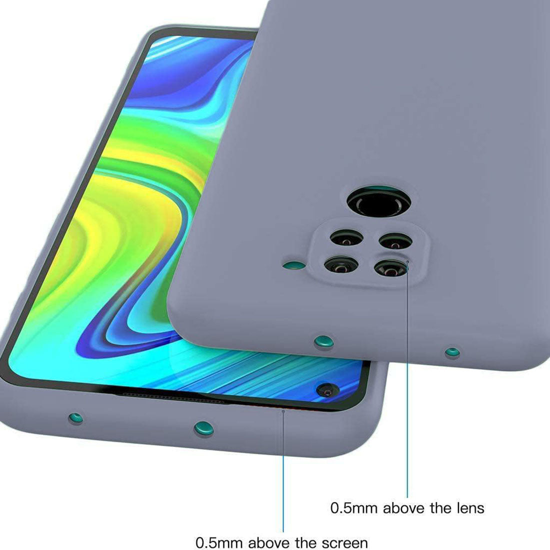 Liquid Silicone Back Case for Mi Redmi Note 9 4G