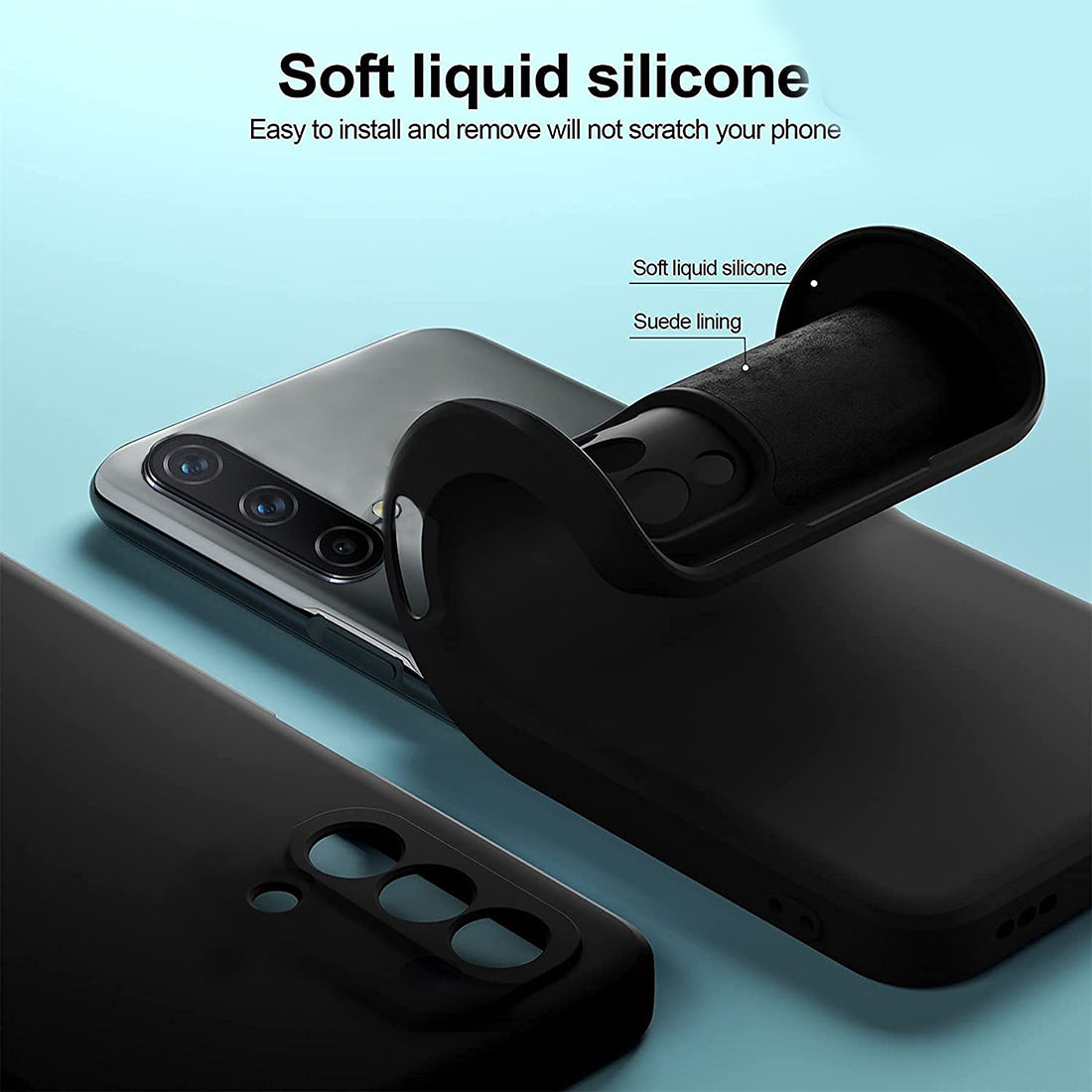 Matte Liquid Silicone Case for OnePlus Nord CE 5G