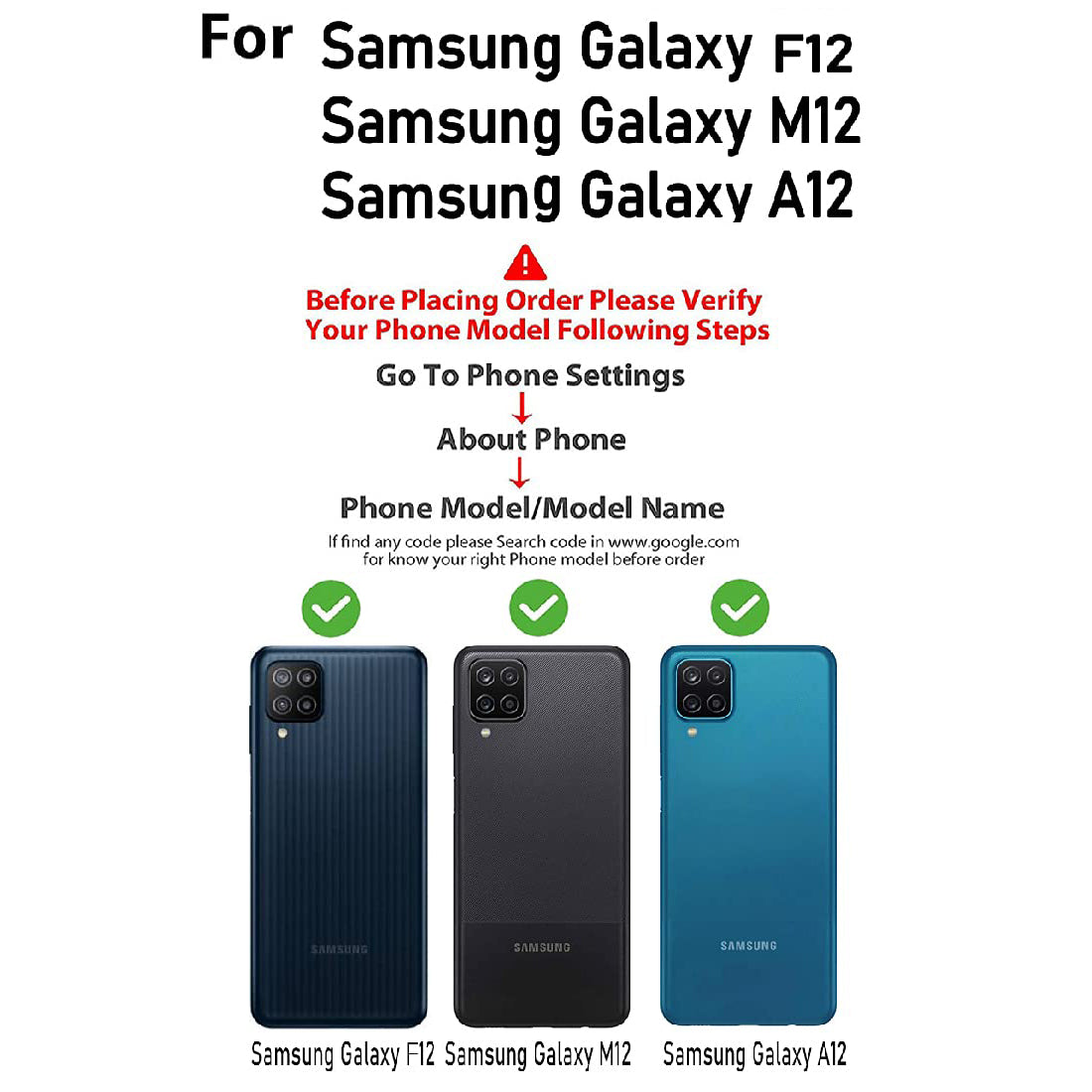 Shockproof Liquid Silicone Case for Samsung Galaxy M12 / A12 / F12