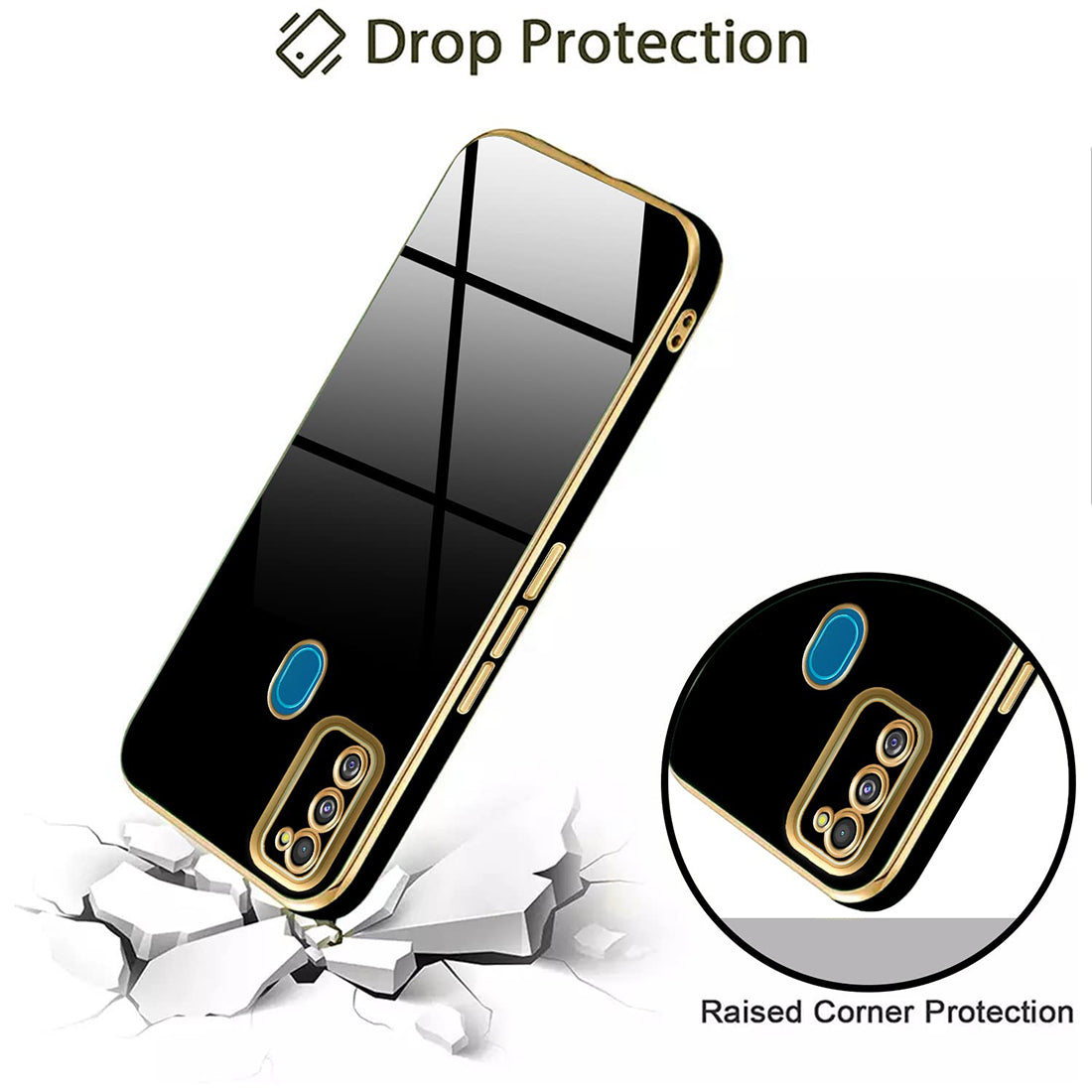 Electroplating TPU Cover for Samsung Galaxy M21 / M30s / M21 2021 Edition