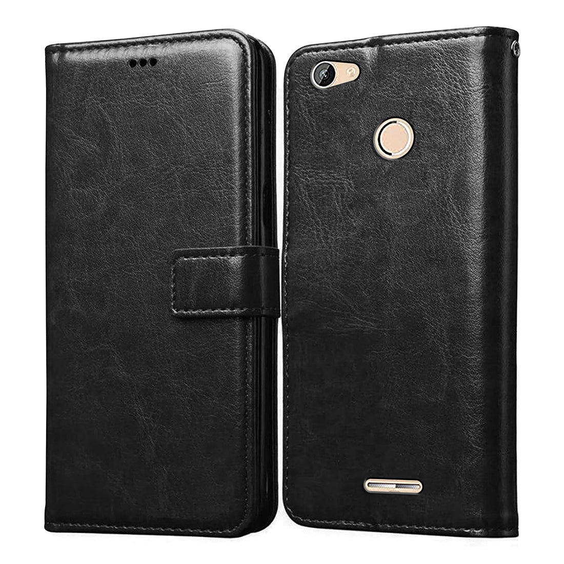 Casotec Premium Leather Kickstand Wallet Flip Case Cover with