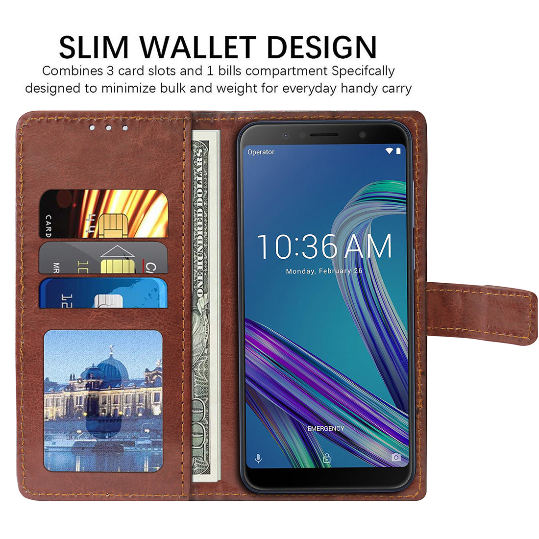 Premium Wallet Flip Cover for Asus Zenfone Max (M1) ZB555KL