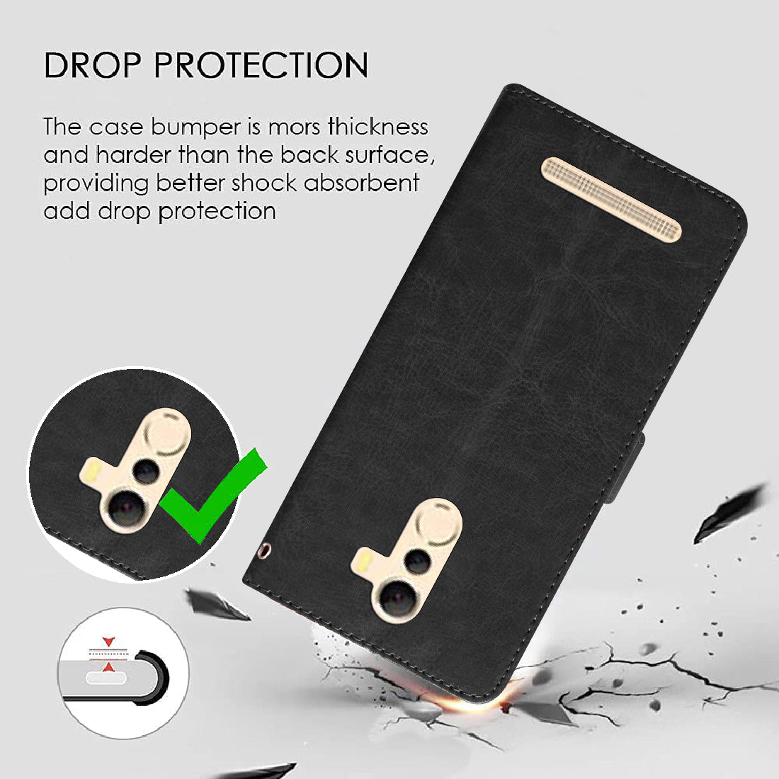 Premium Wallet Flip Cover for Coolpad Mega 5A
