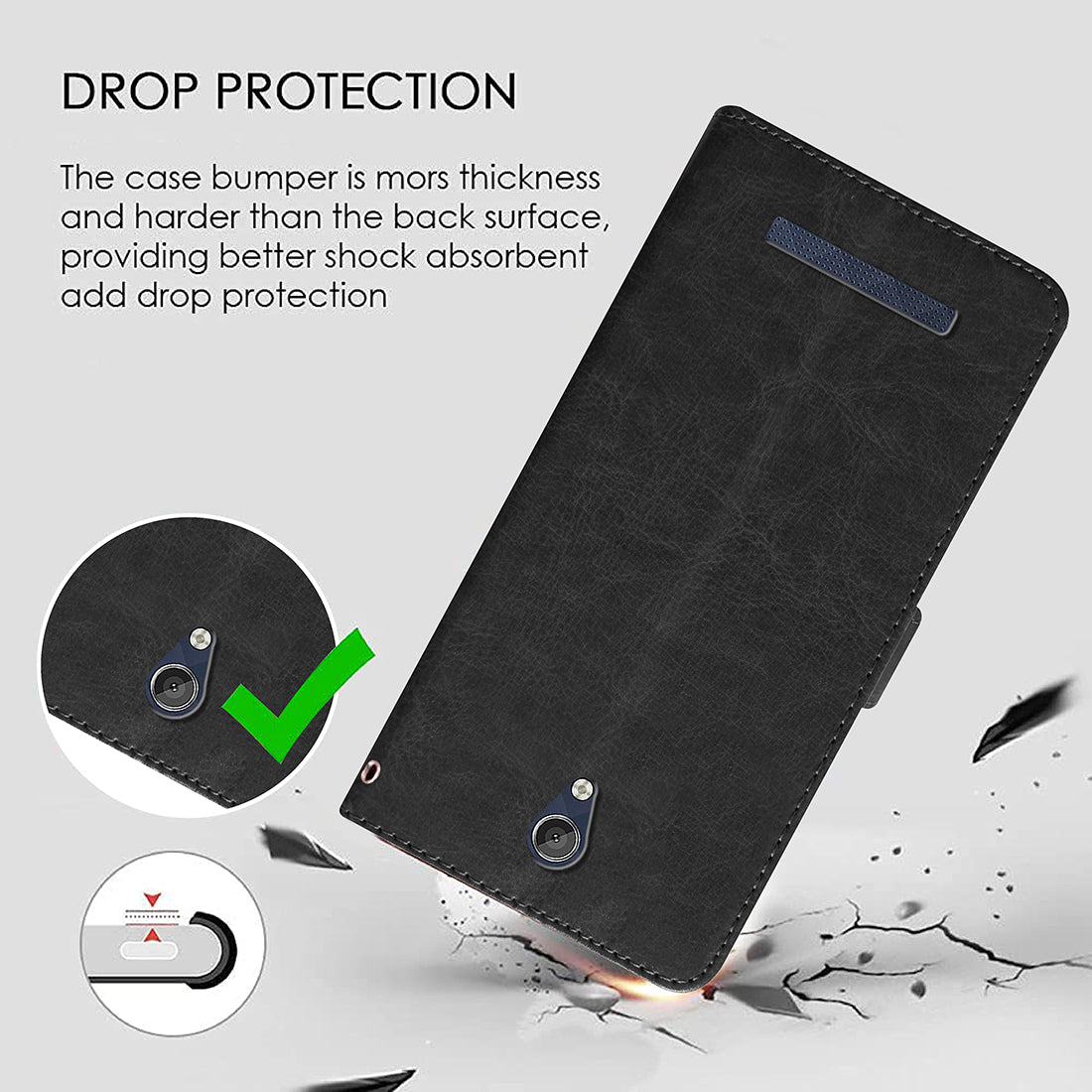 Premium Wallet Flip Cover for Lava X38