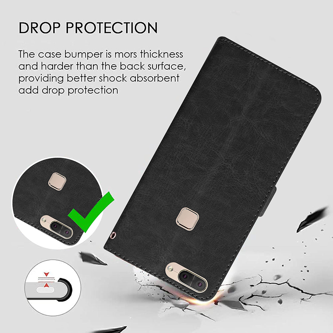 Premium Wallet Flip Cover for Lava Z90