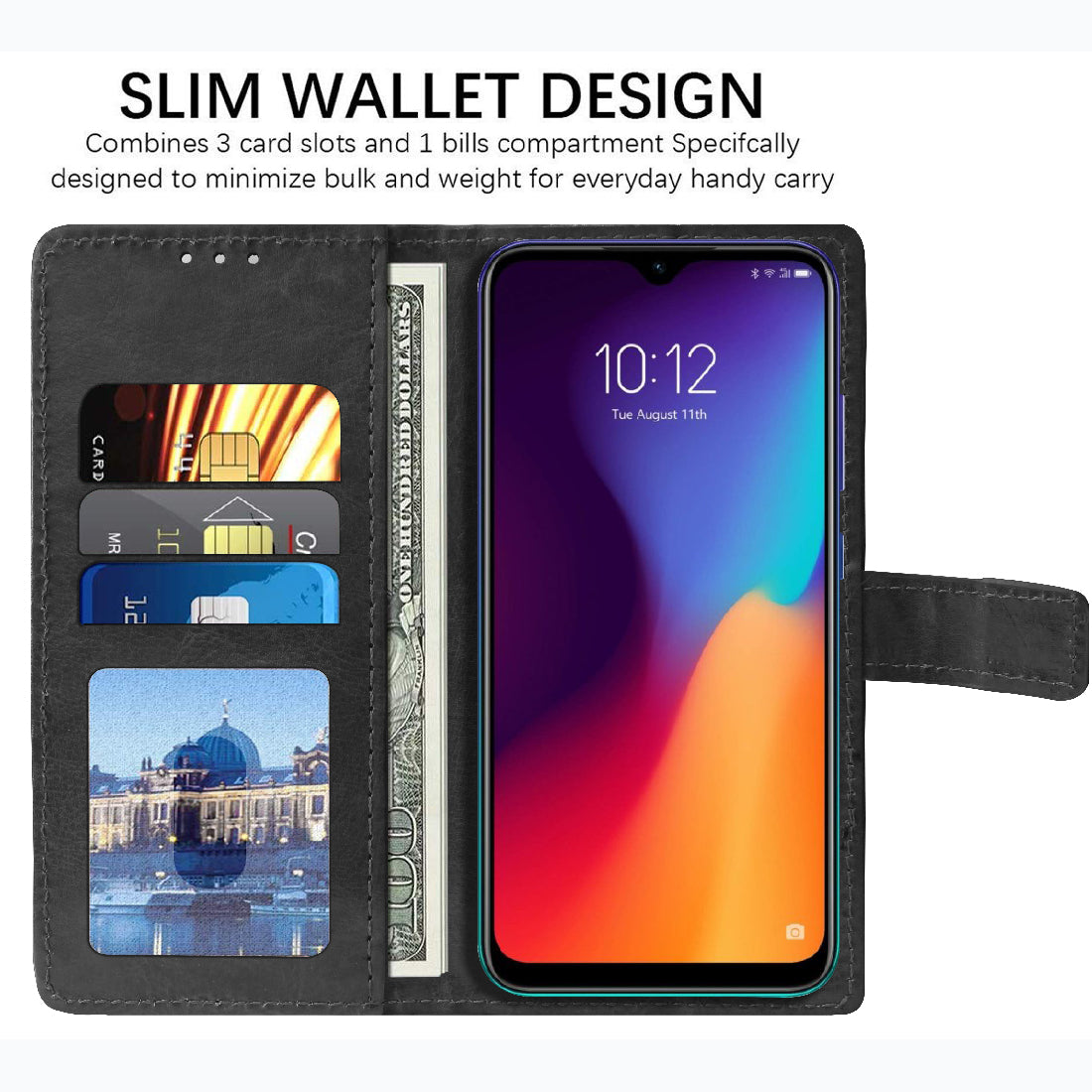 Premium Wallet Flip Cover for Lenovo K10 Plus