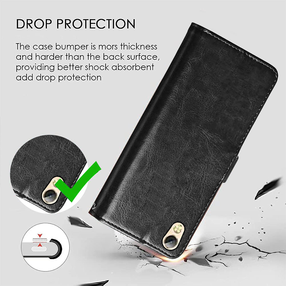 Premium Wallet Flip Cover for Tecno i5 Pro