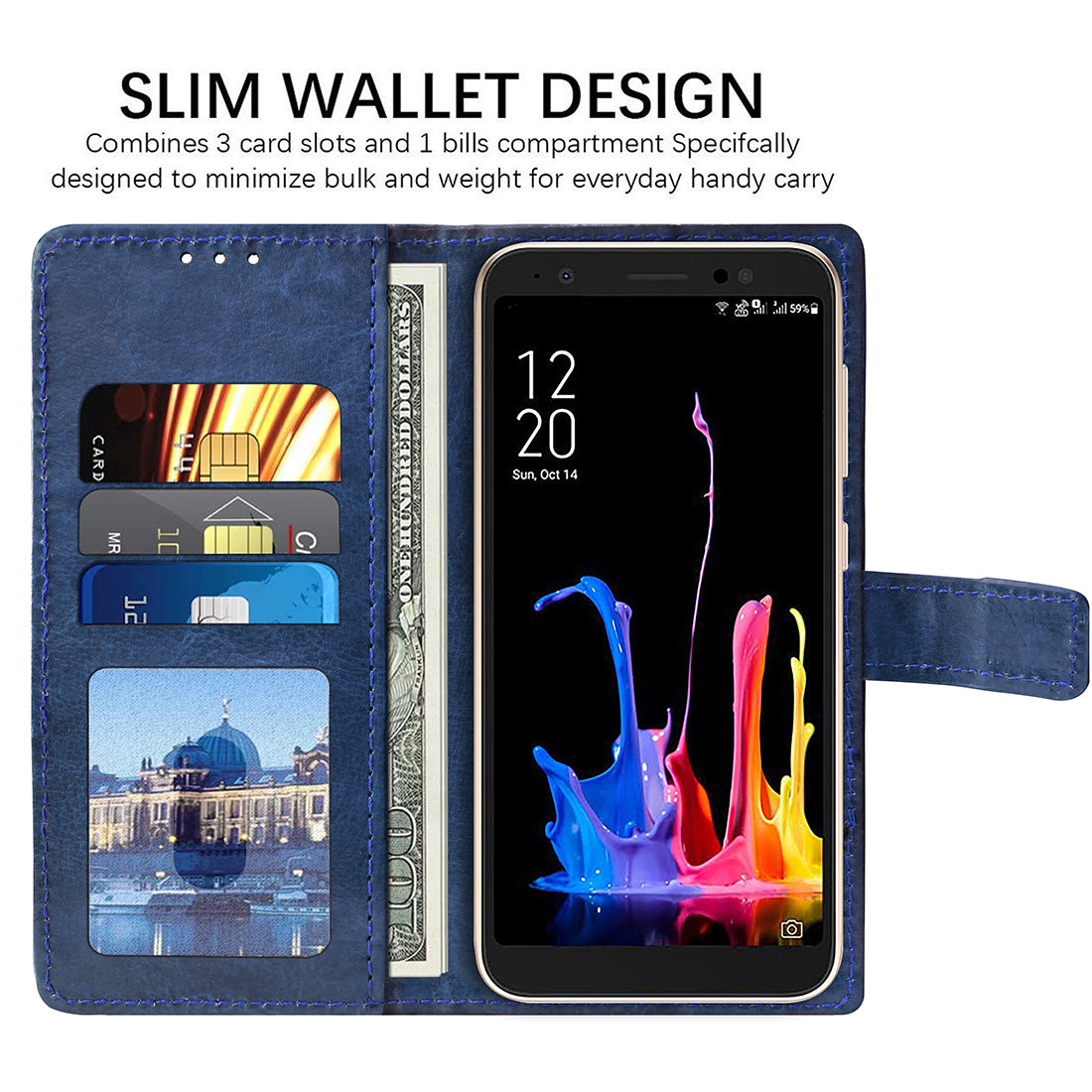 Premium Wallet Flip Cover for Asus Zenfone Lite L1