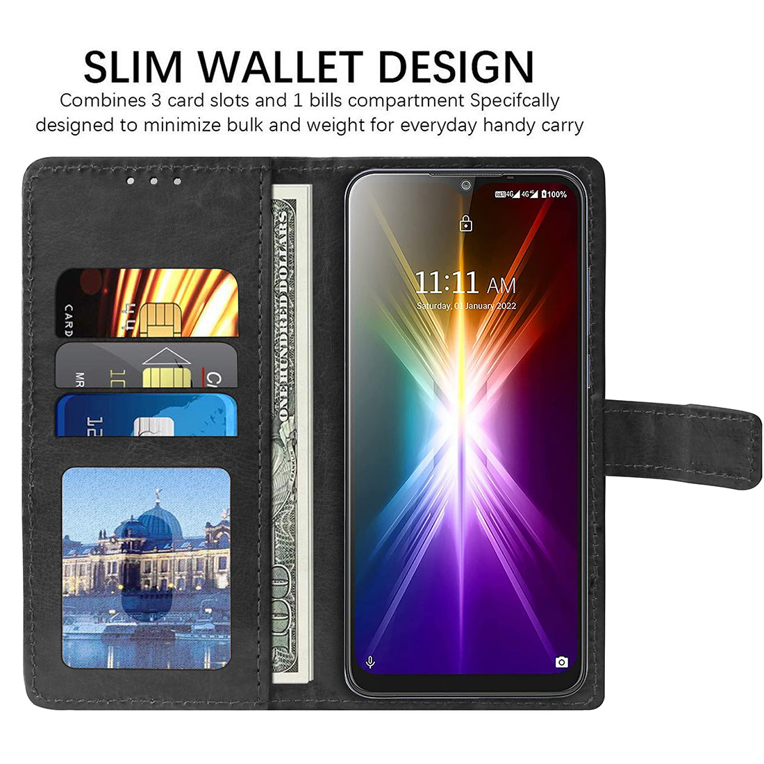 Premium Wallet Flip Cover for Lava X2 4G