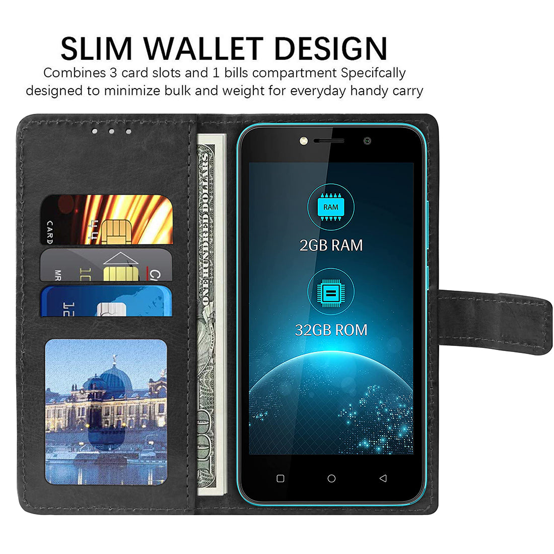 Premium Wallet Flip Cover for Lava Z21