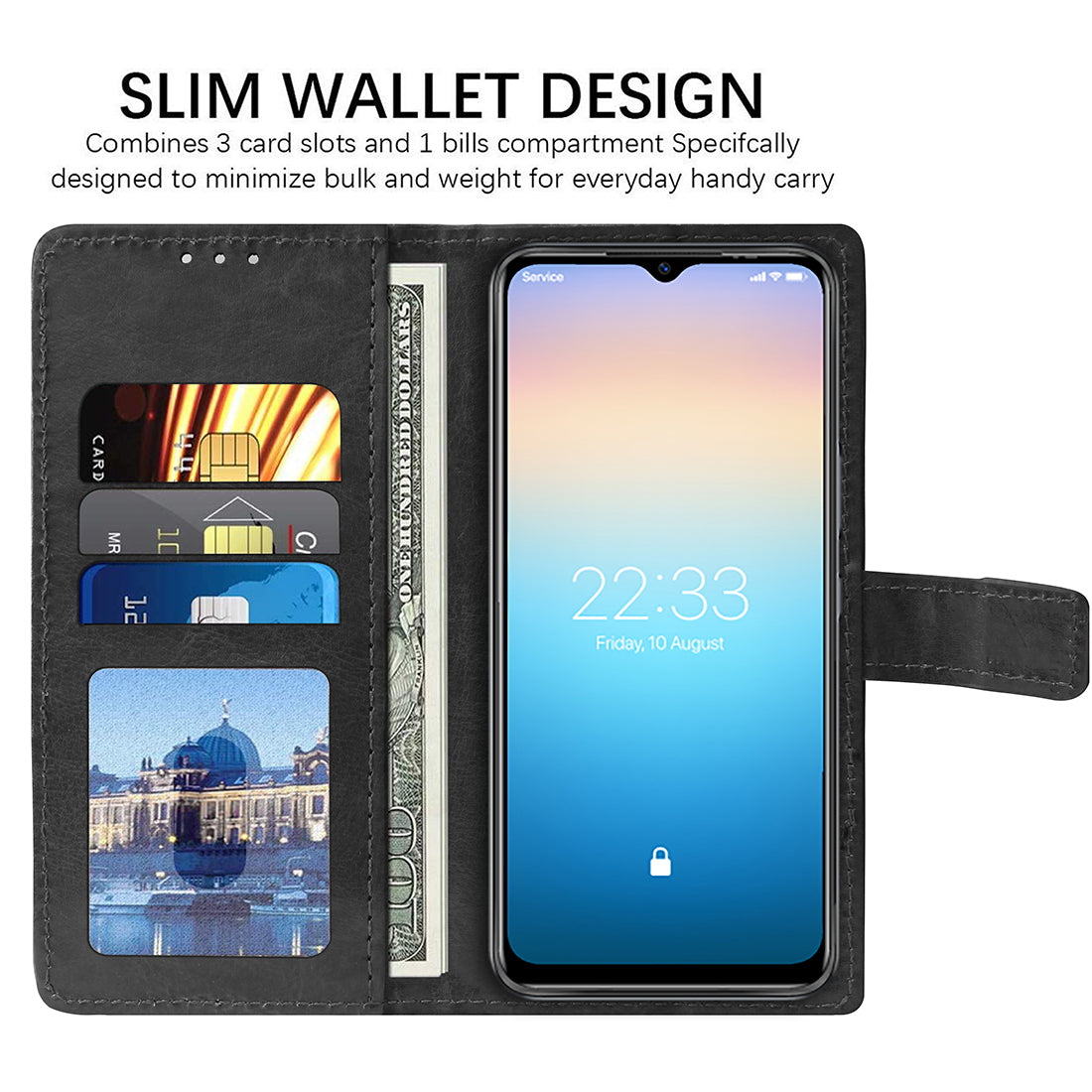 Premium Wallet Flip Cover for Itel A49 4G