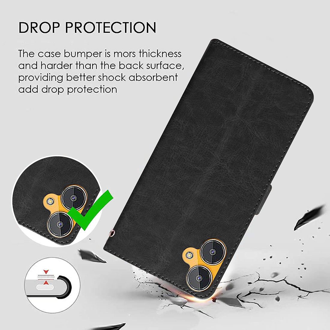 Premium Wallet Flip Cover for Lava Blaze 2 4G