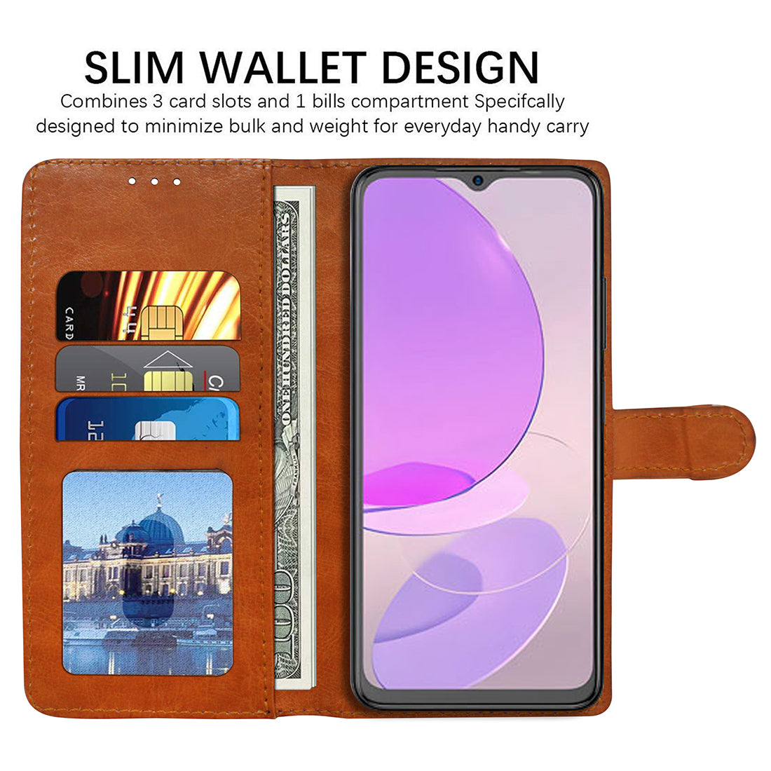 Premium Wallet Flip Cover for Itel S23 4G