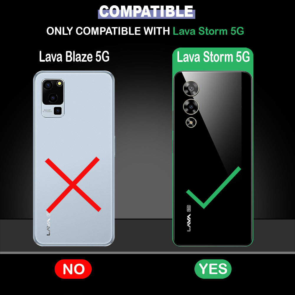 Premium Wallet Flip Cover for Lava Storm 5G