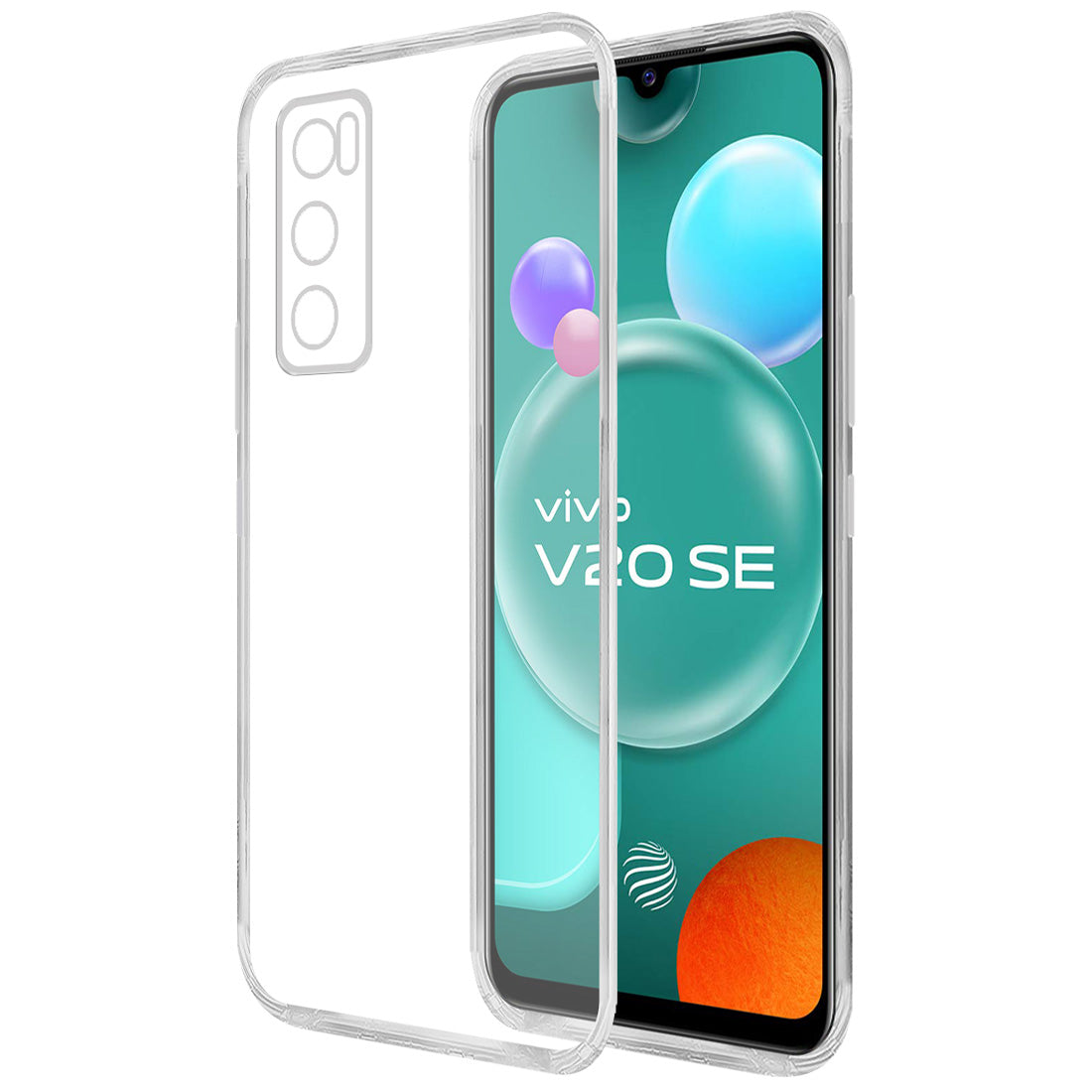 Casotec Soft TPU Back Case Cover for Vivo V20 SE Clear