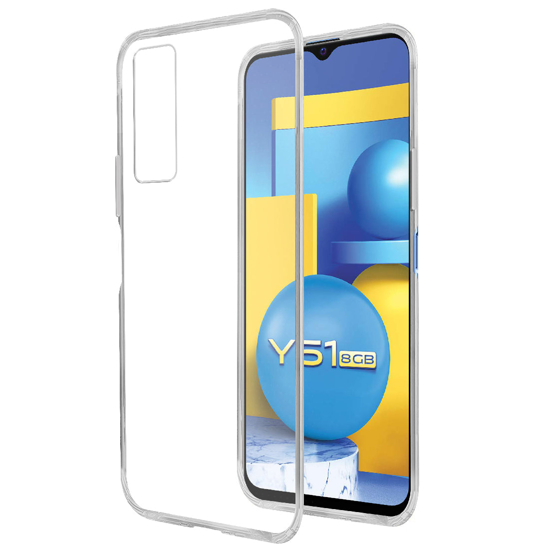 Casotec Soft TPU Back Case Cover for Vivo Y51A Y51 (2020) Y31