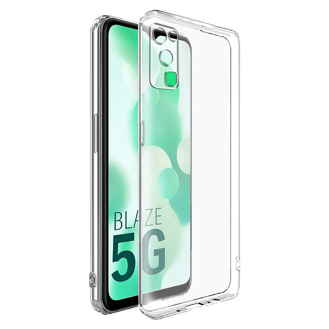 Casotec Soft TPU Back Case Cover for Lava Blaze 5G Clear