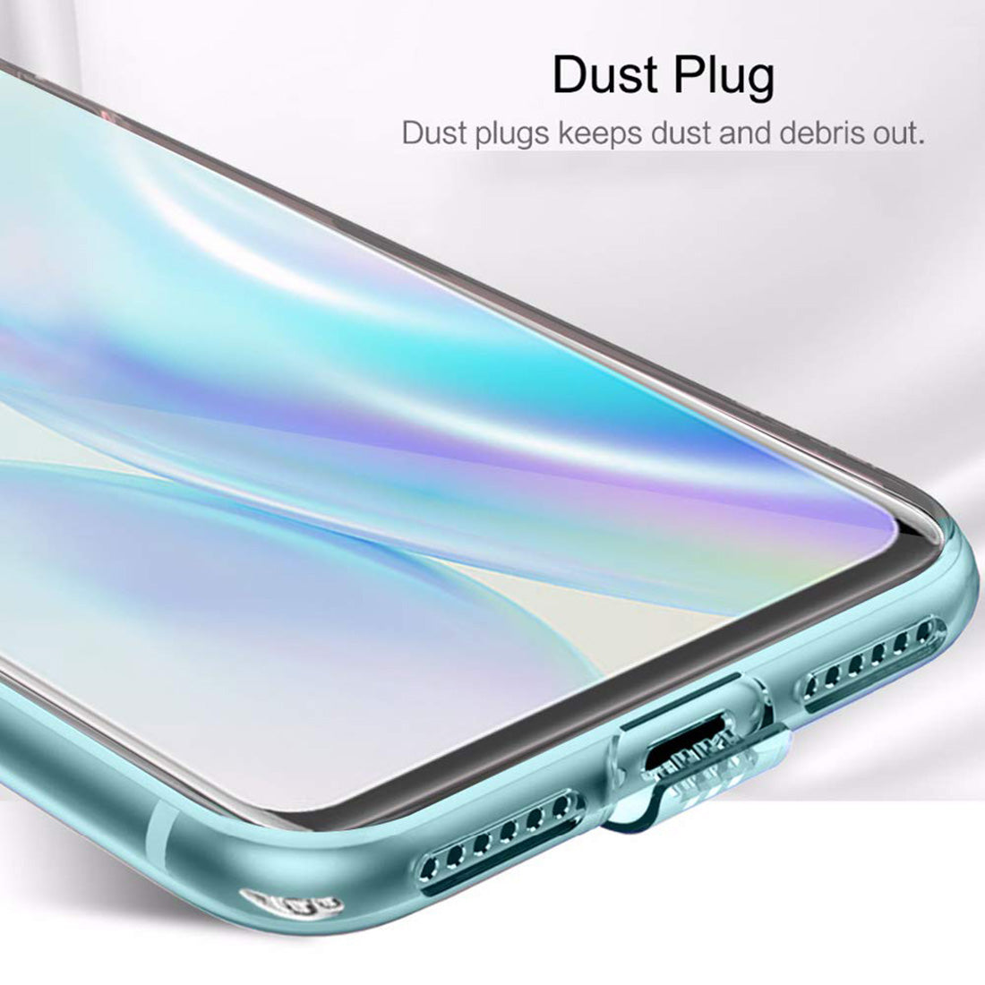 Anti Dust Plug Back Case Cover for OnePlus 8