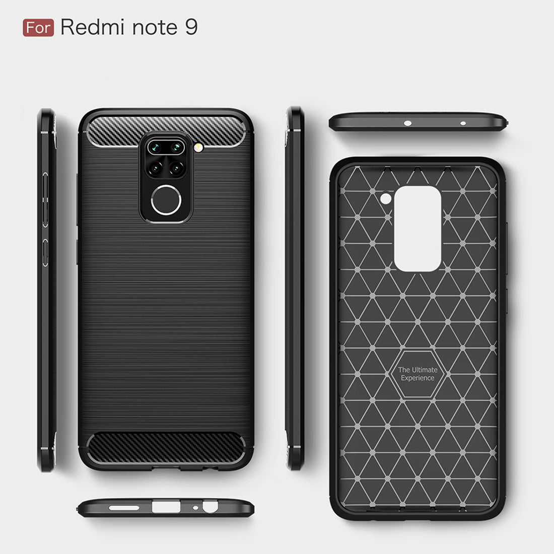 Carbon Fiber Case for Mi Redmi Note 9