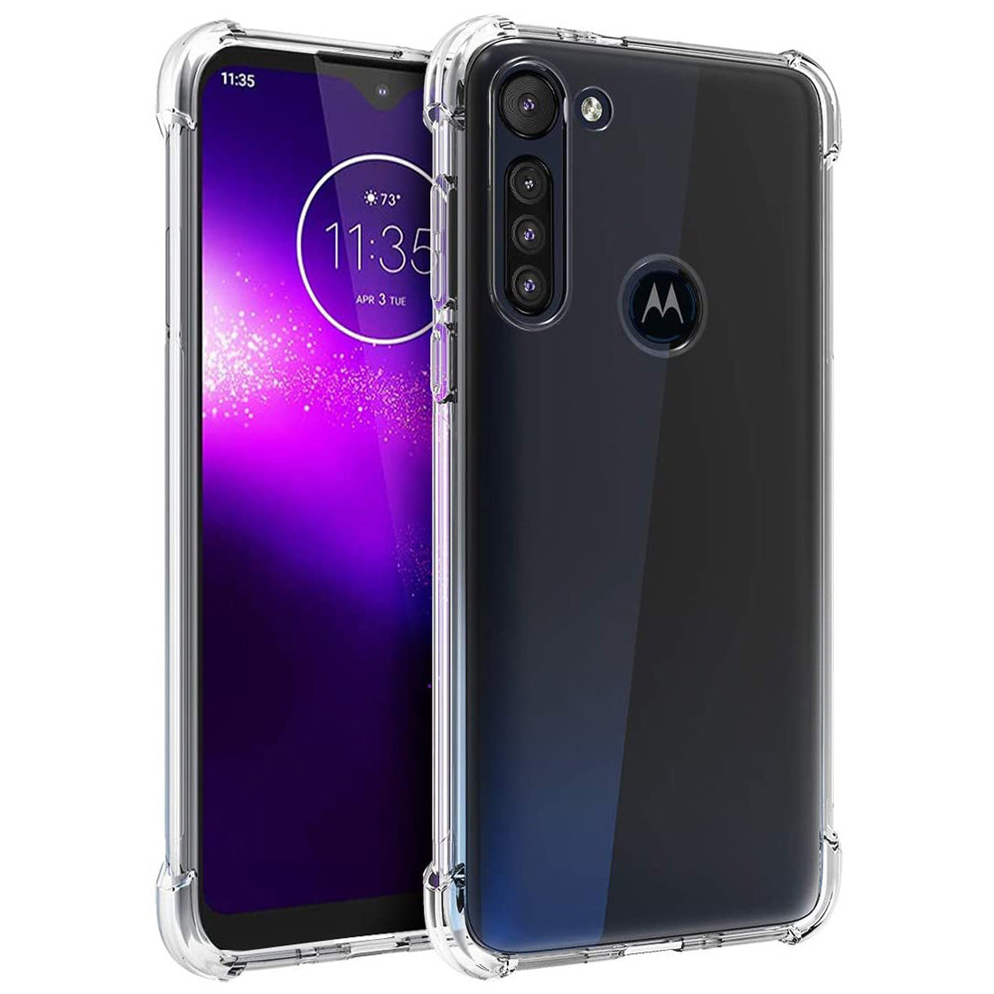 Hybrid Clear Case for Motorola Moto G8 Power Lite