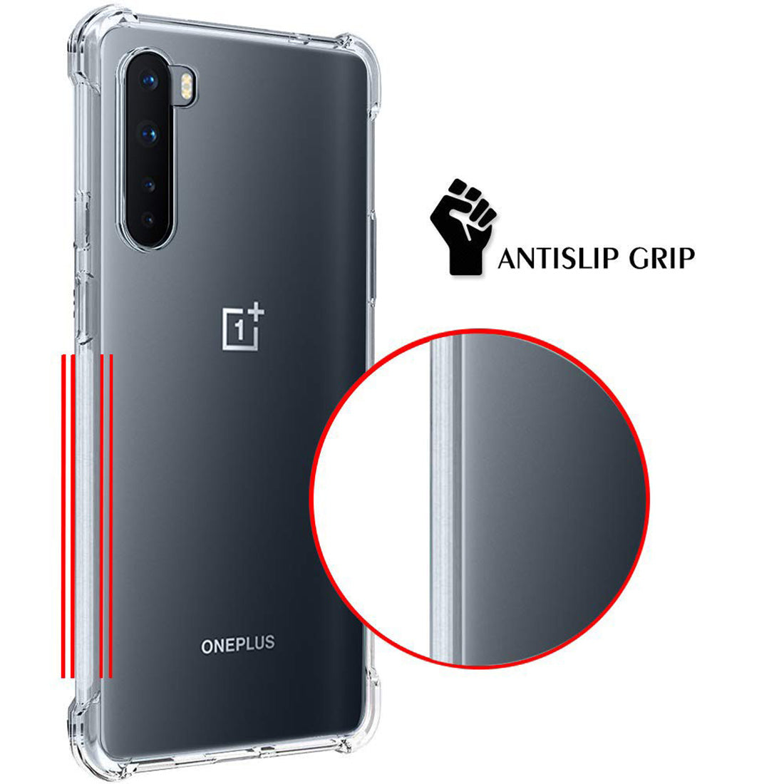Hybrid Clear Case for OnePlus Nord