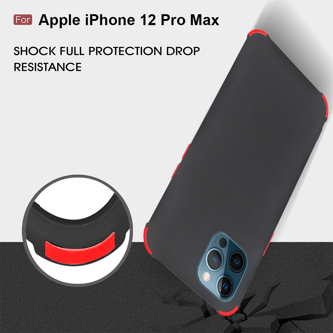 Matte Finish TPU Back Cover for Apple iPhone 12 Pro Max
