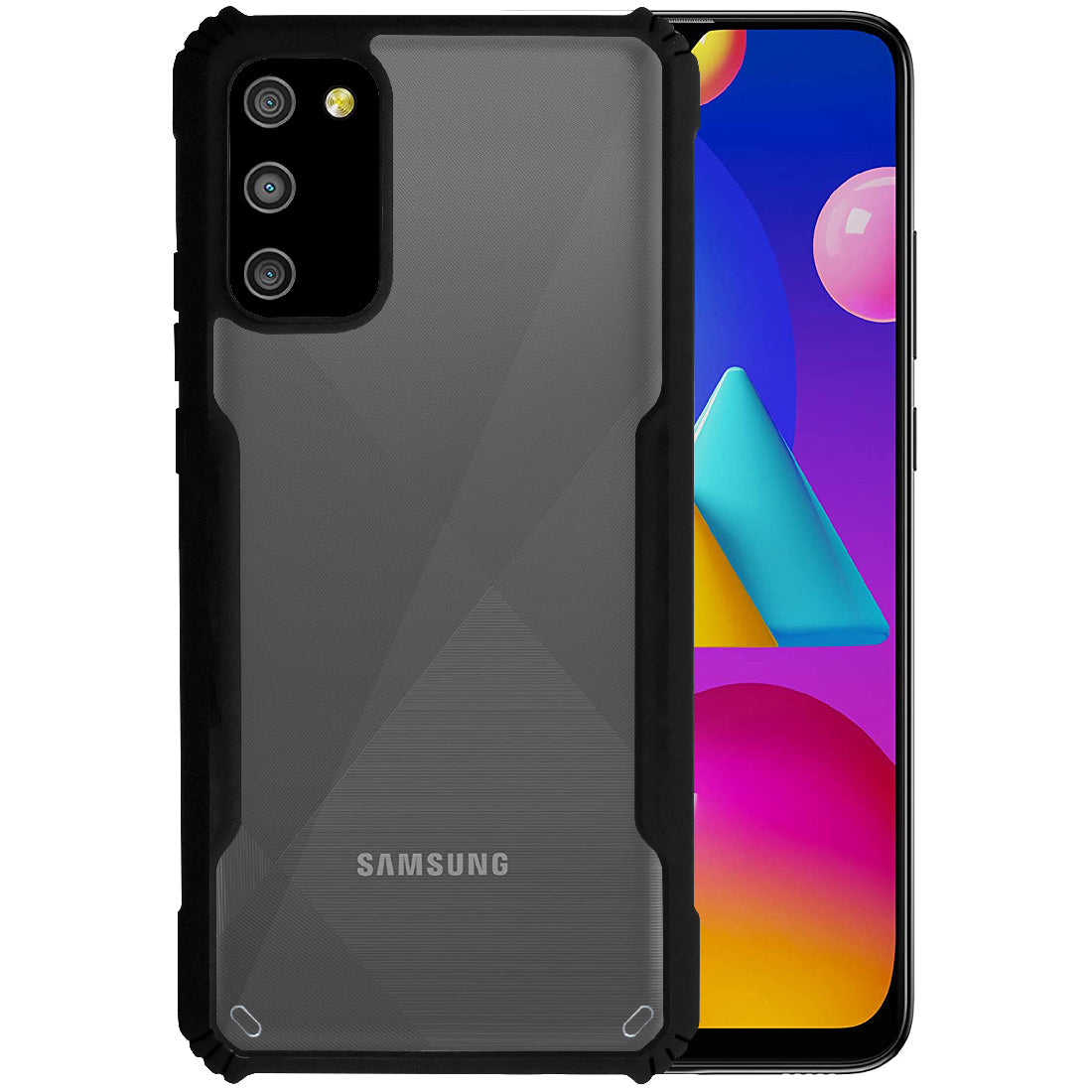 Galaxy F02s Samsung Galaxy Mo2s Cover Shockproof Hybrid Cover For