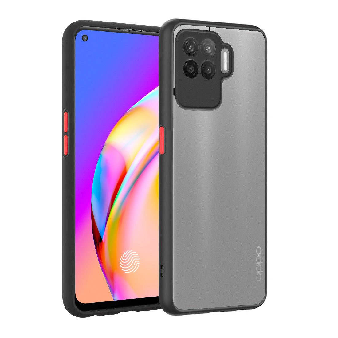 Casotec Matte Finish Shockproof Hard Back and Side Soft Smoke Back