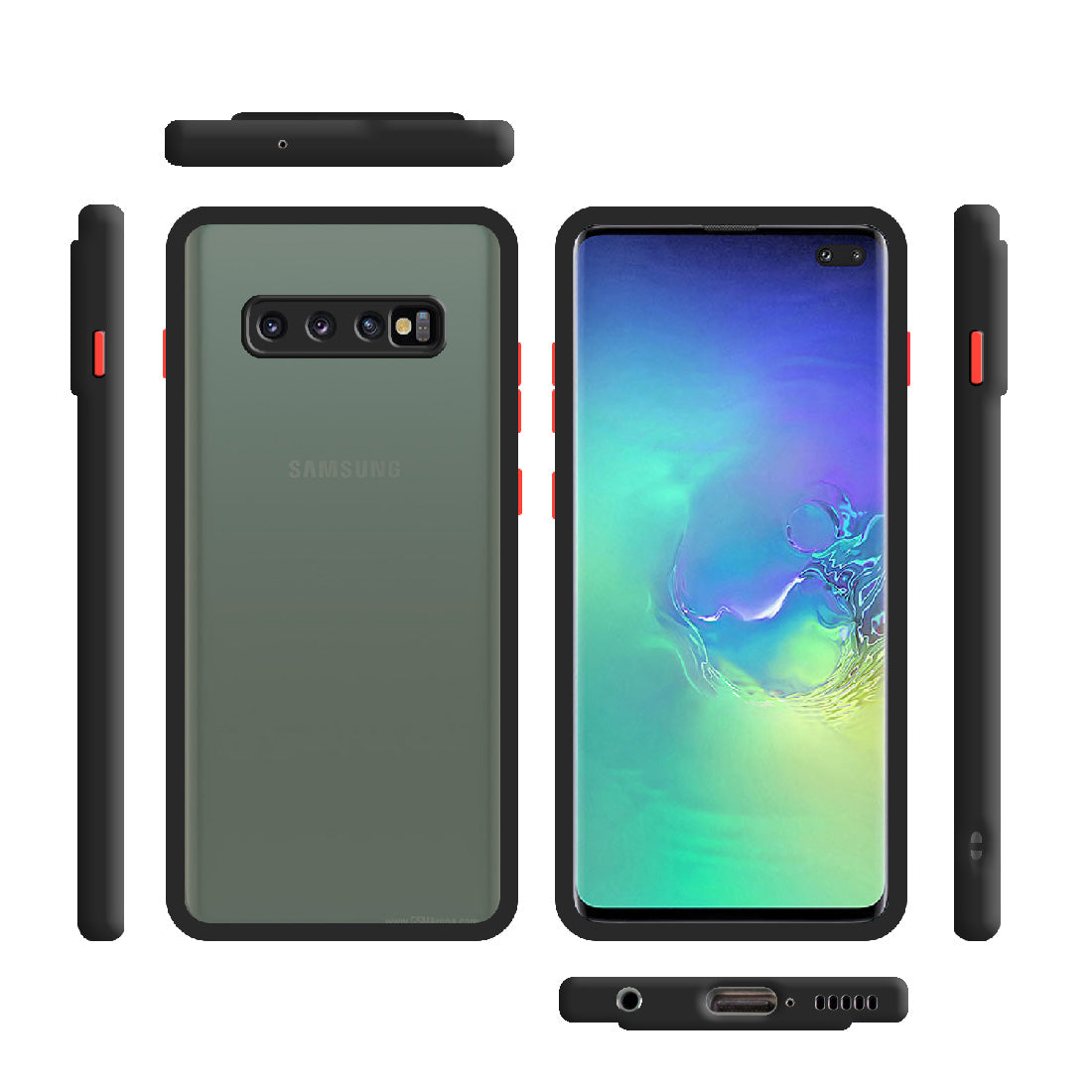 Smoke Back Case Cover for Samsung Galaxy S10 Plus