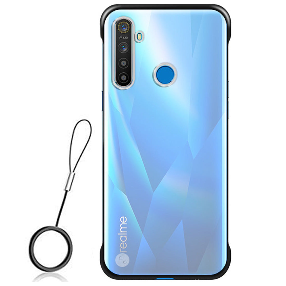 Casotec Ultra Thin Frameless Transparent Hard PC Back TPU Corners