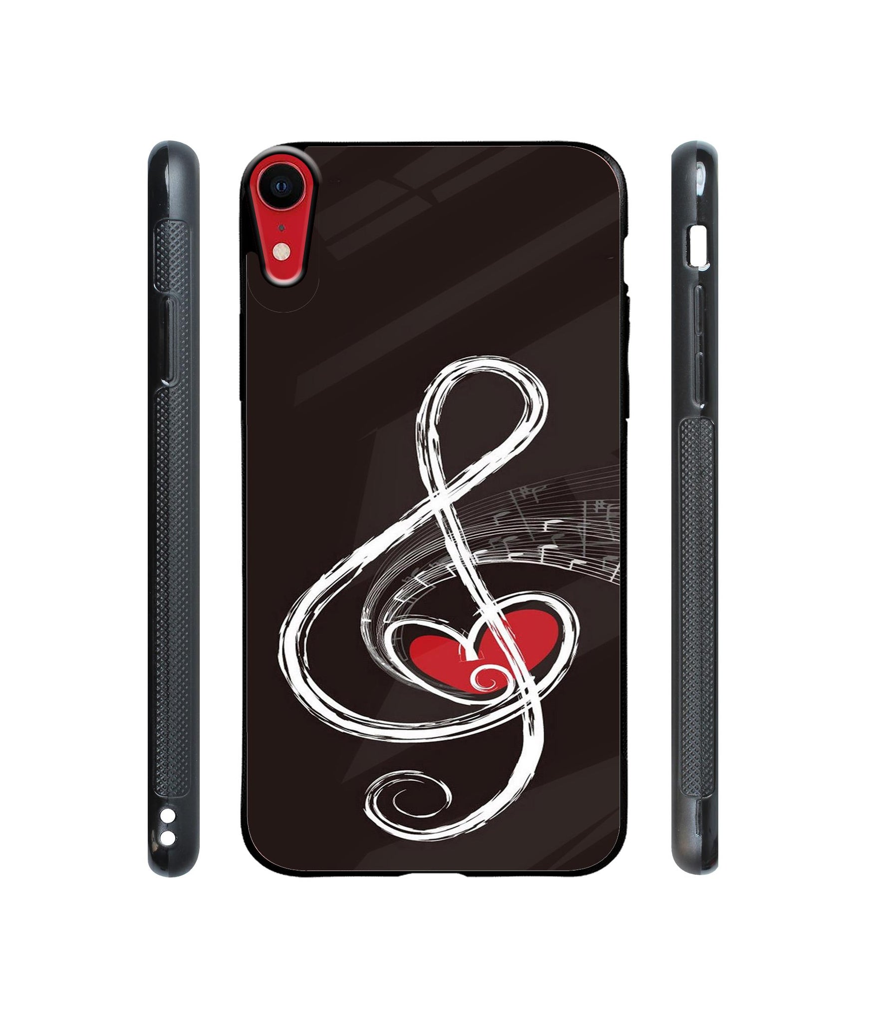 Love Note Music Designer Printed Glass Cover for Apple iPhone XR