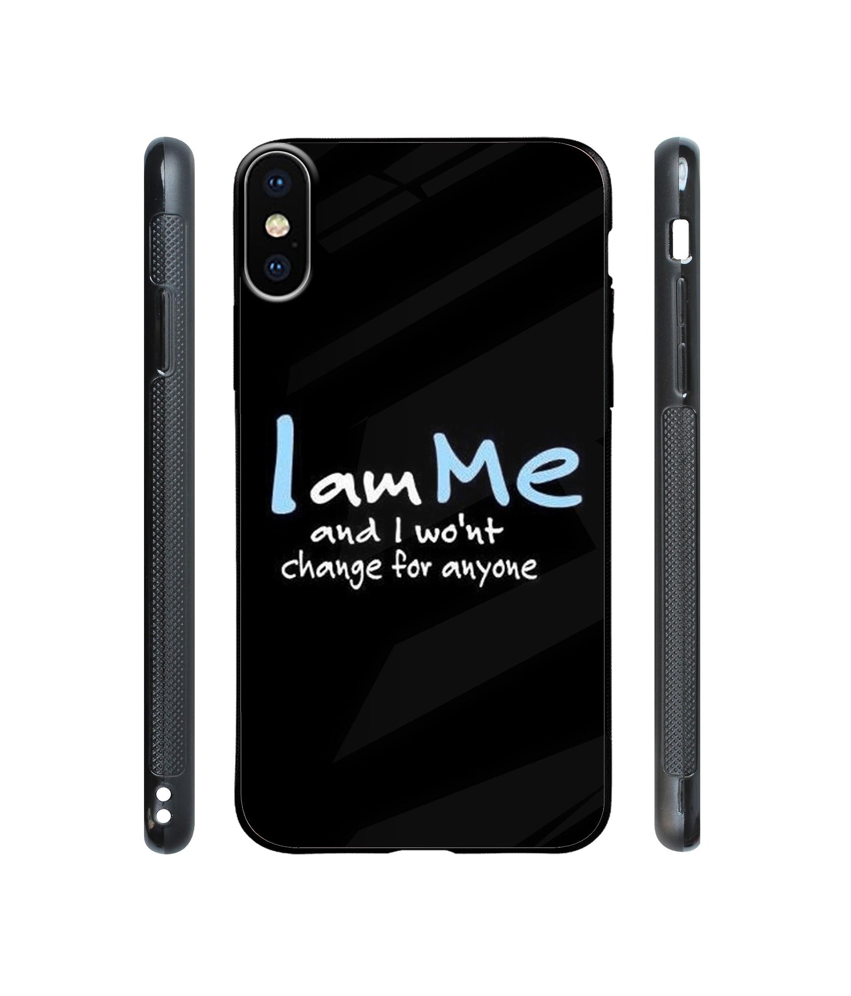 Quotes Designer Printed Glass Cover for Apple iPhone XS Max