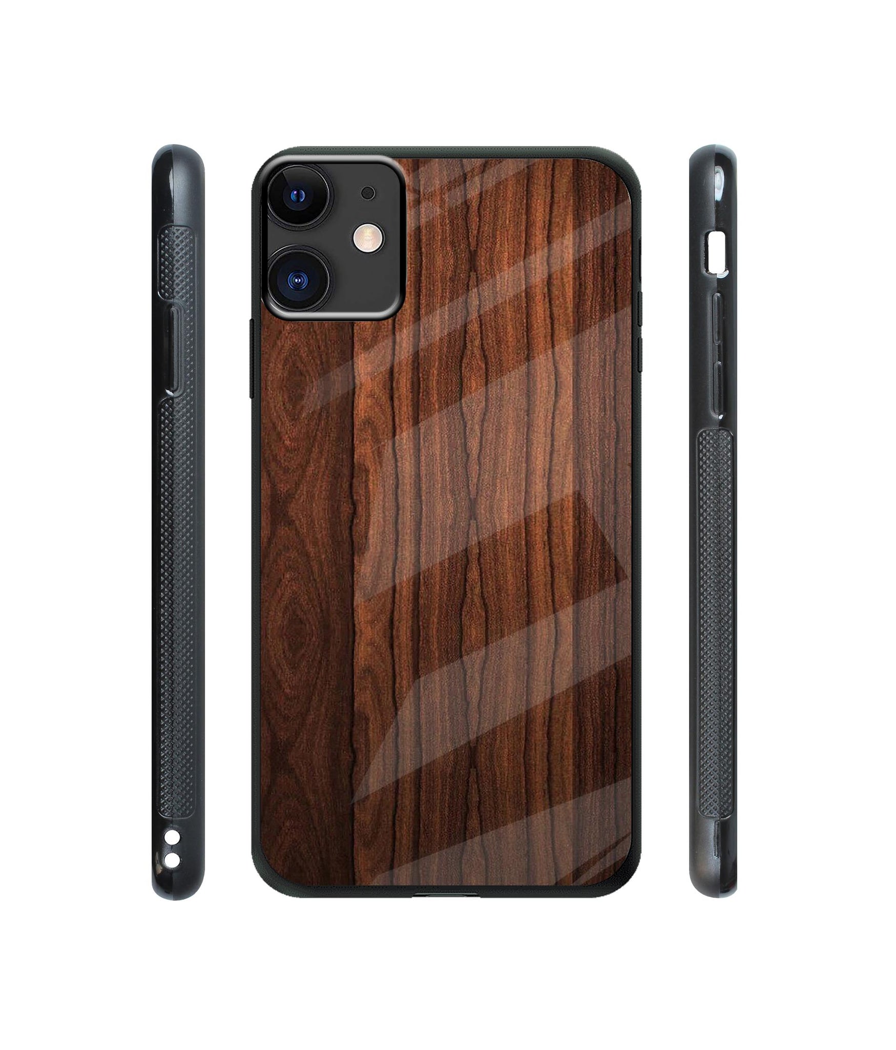Wooden Texture Designer Printed Glass Cover for Apple iPhone 11