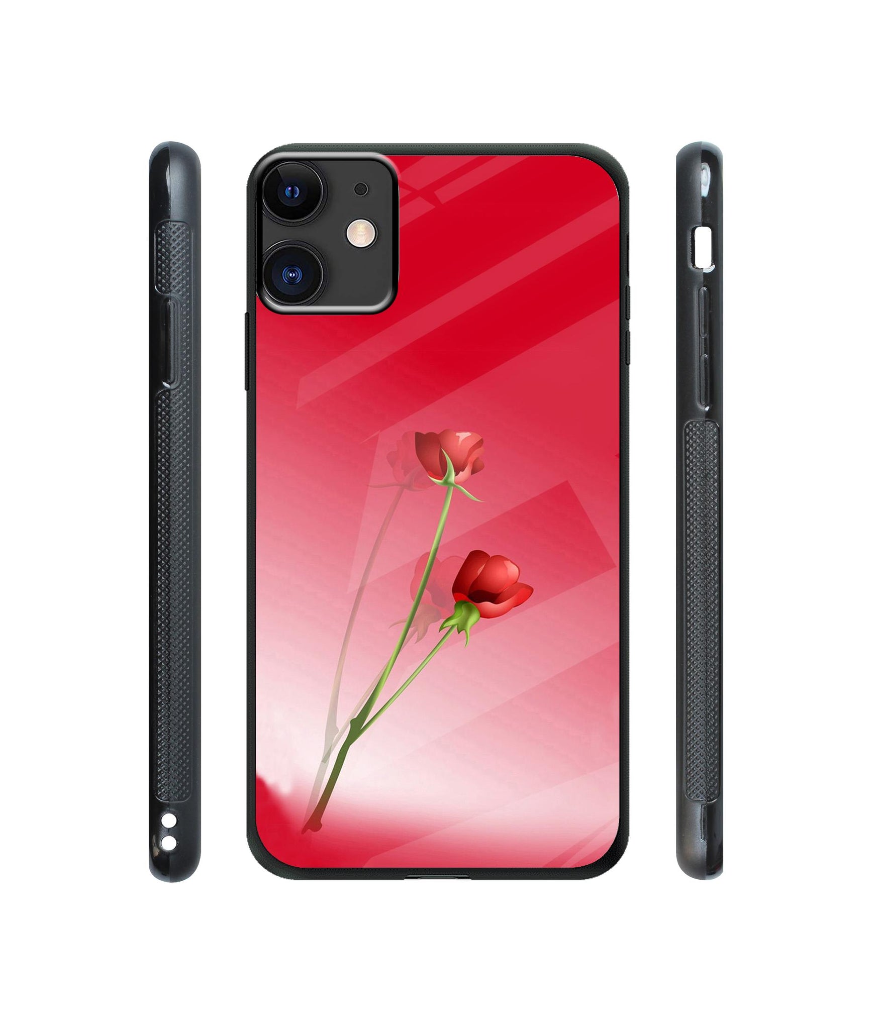 Red Roses Designer Printed Glass Cover for Apple iPhone 11