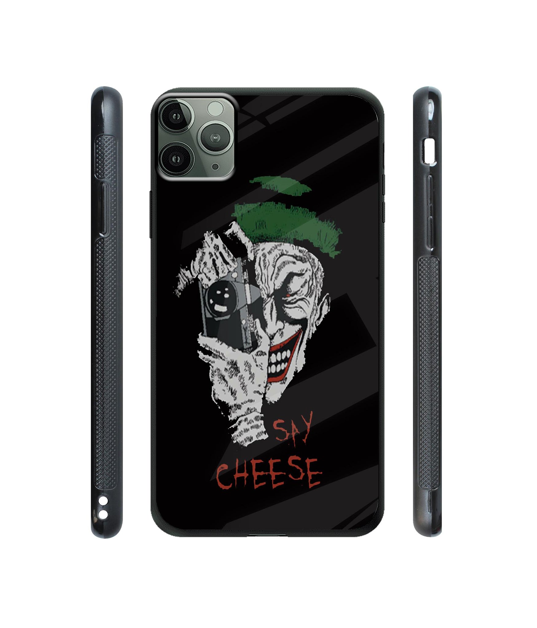 Joker Say Cheese Designer Printed Glass Cover for Apple iPhone 11 Pro