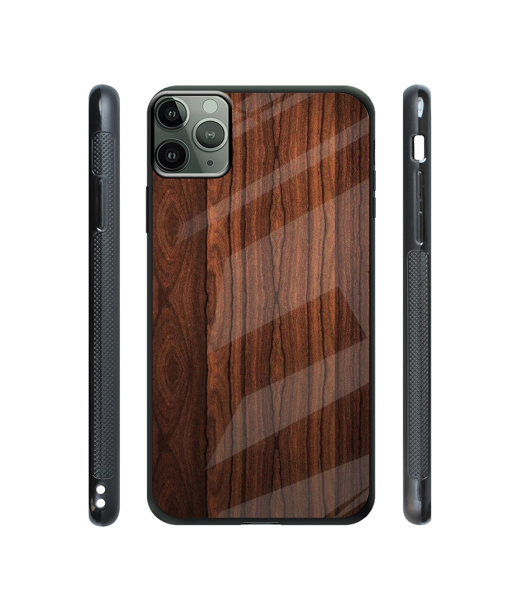 Wooden Texture Designer Printed Glass Cover for Apple iPhone 11 Pro Max