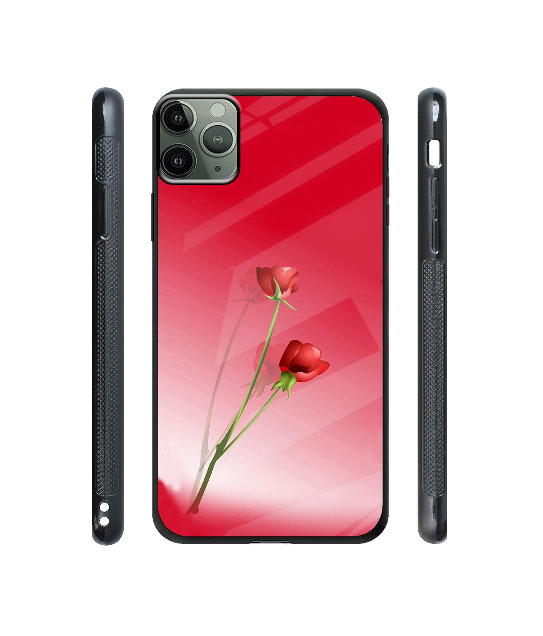 Red Roses Designer Printed Glass Cover for Apple iPhone 11 Pro Max