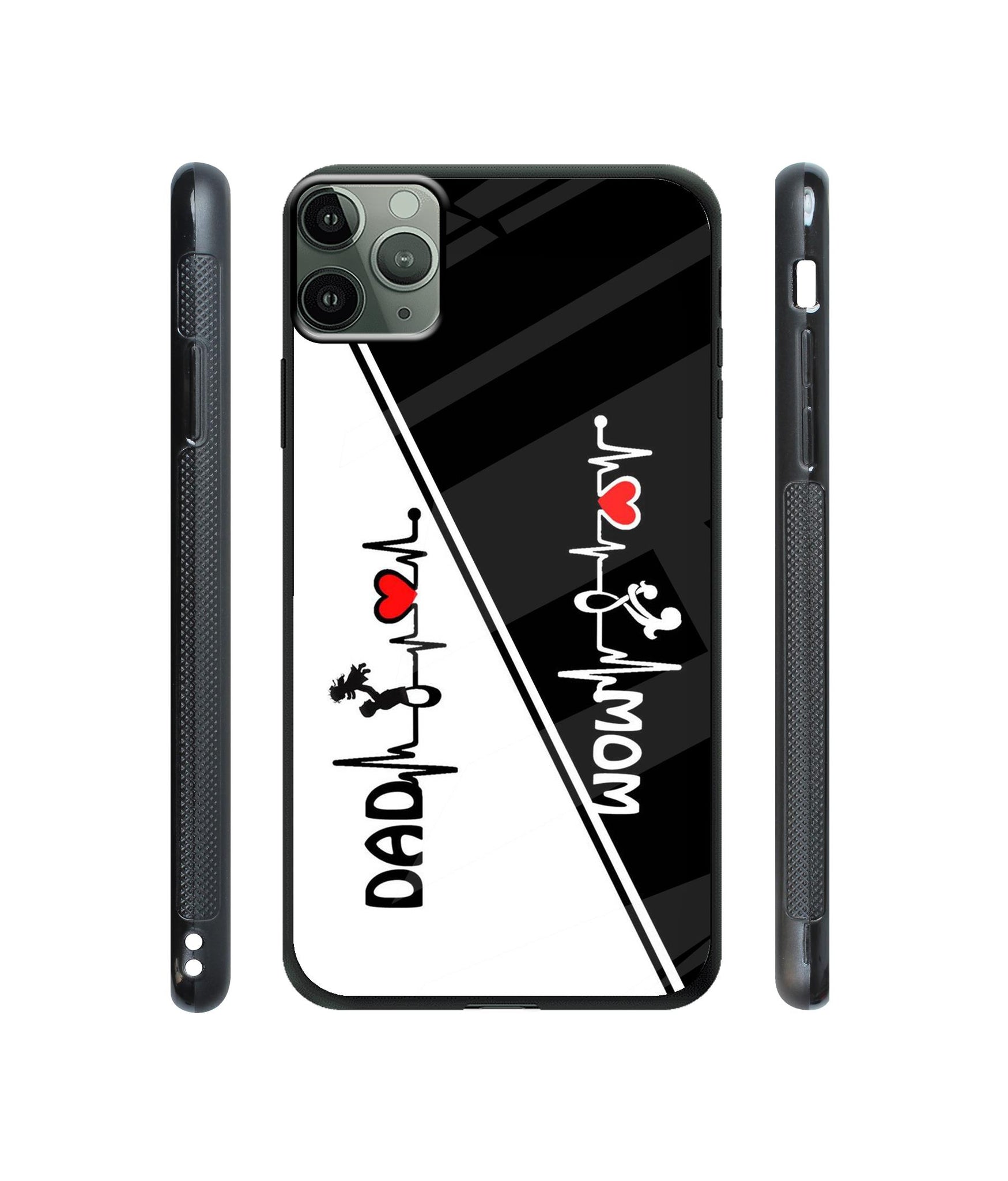 Mom and Dad Lover Designer Printed Glass Cover for Apple iPhone 11 Pro Max