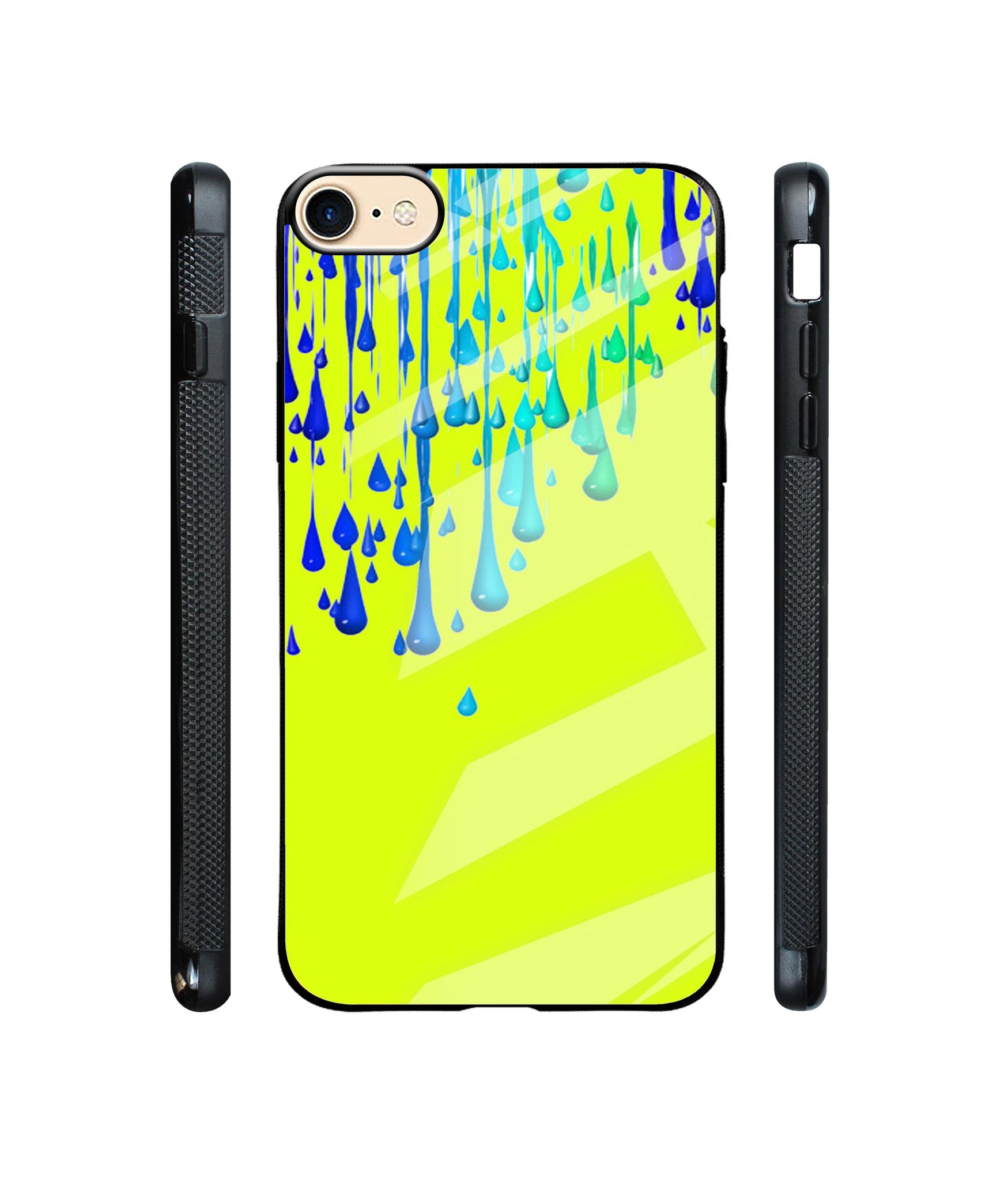 Neon Paint Designer Printed Glass Cover for Apple iPhone 7 / iPhone 8