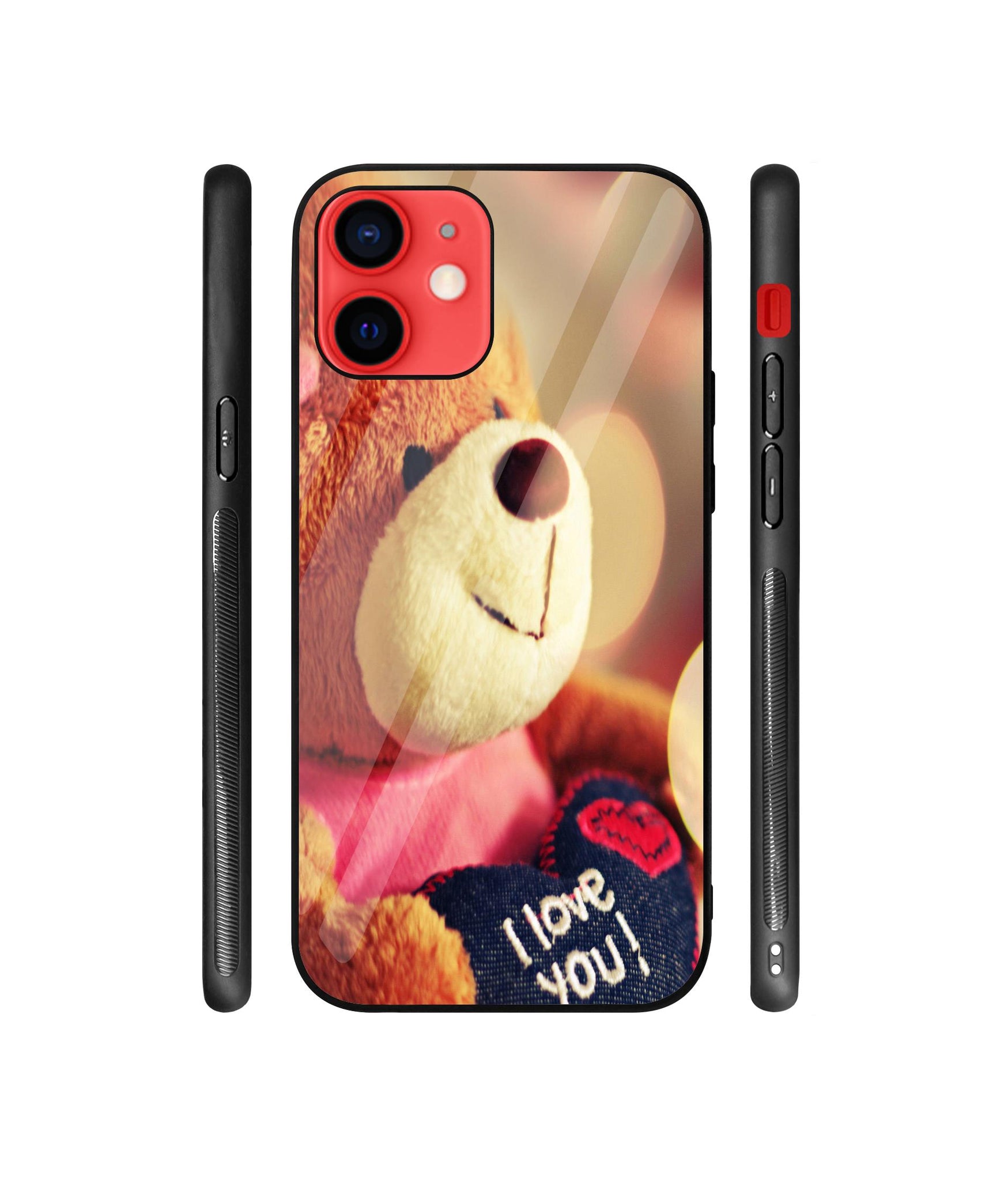 Teddy Bear Designer Printed Glass Cover for Apple iPhone 12 / iPhone 12 Pro
